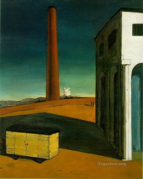  Chirico Pintura al %C3%B3leo - la angustia de la partida 1914 Giorgio de Chirico Surrealismo metafísico